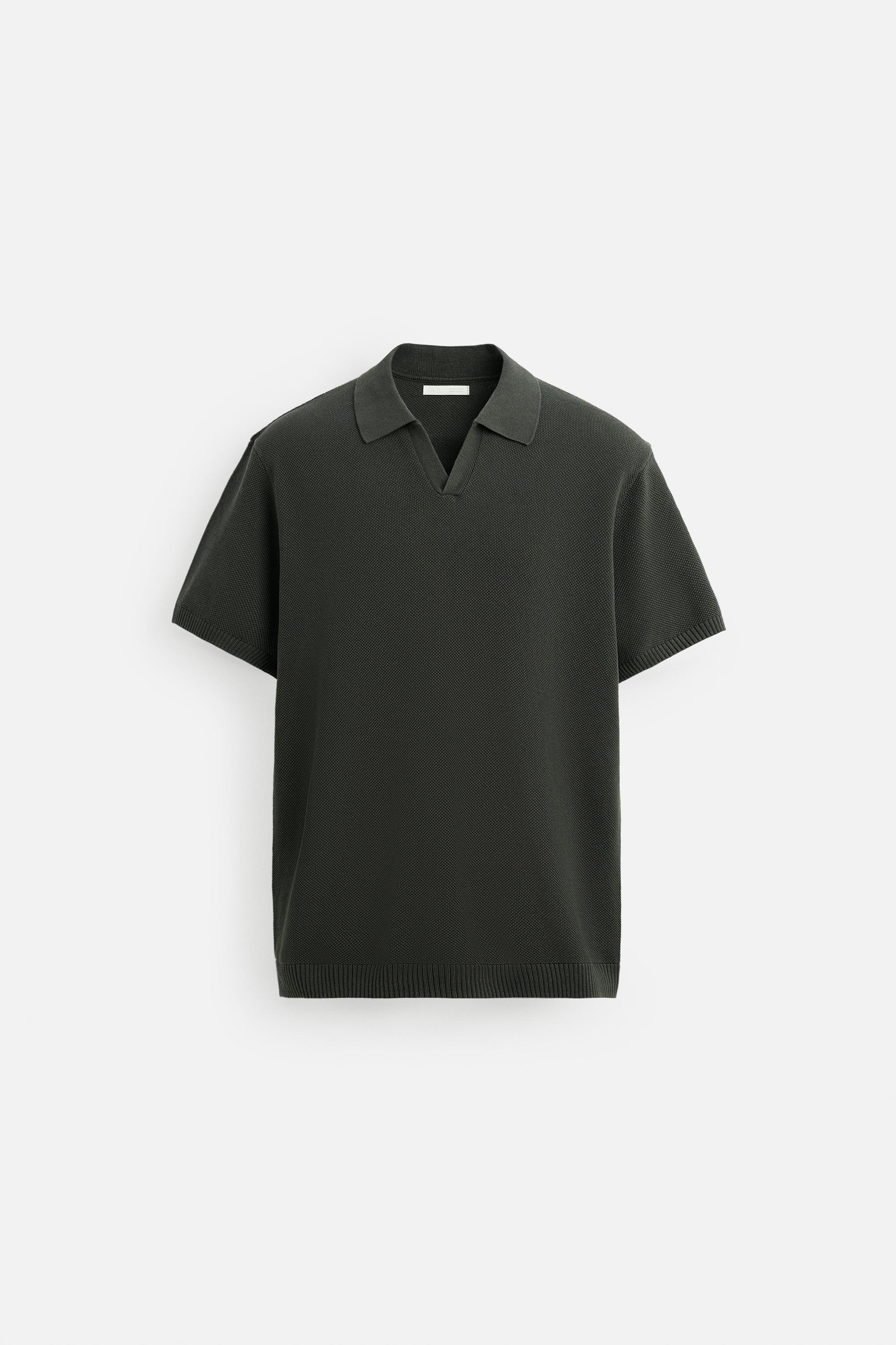 TEXTURED KNIT POLO